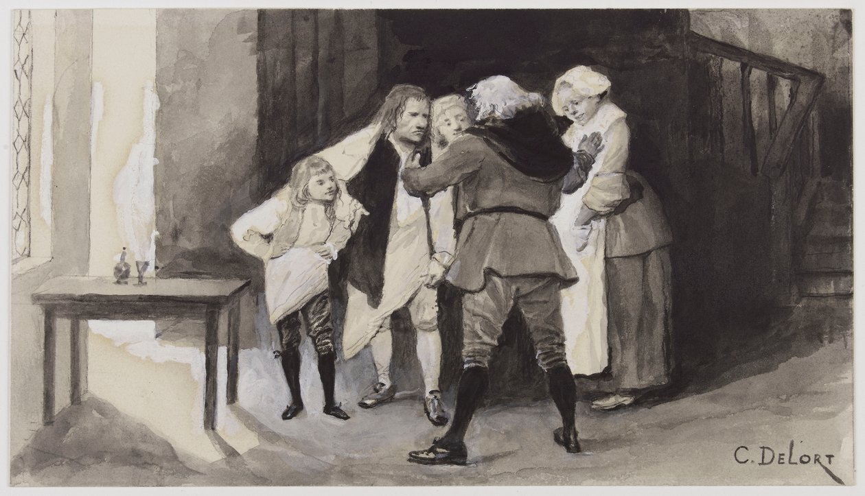 The Man Who Laughs - Ursus Spies on the Police by Charles Edouard Delort