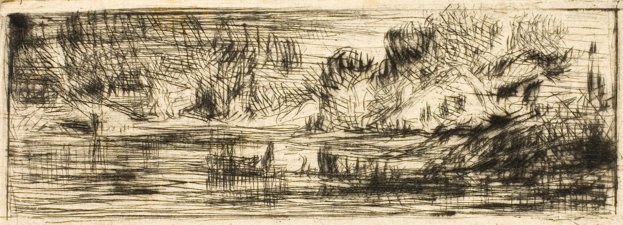 Landscape by Charles Emile Jacque