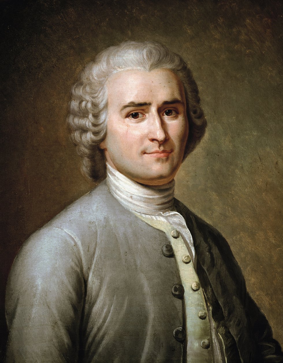 Portrait of Jean-Jacques Rousseau, Swiss philosopher