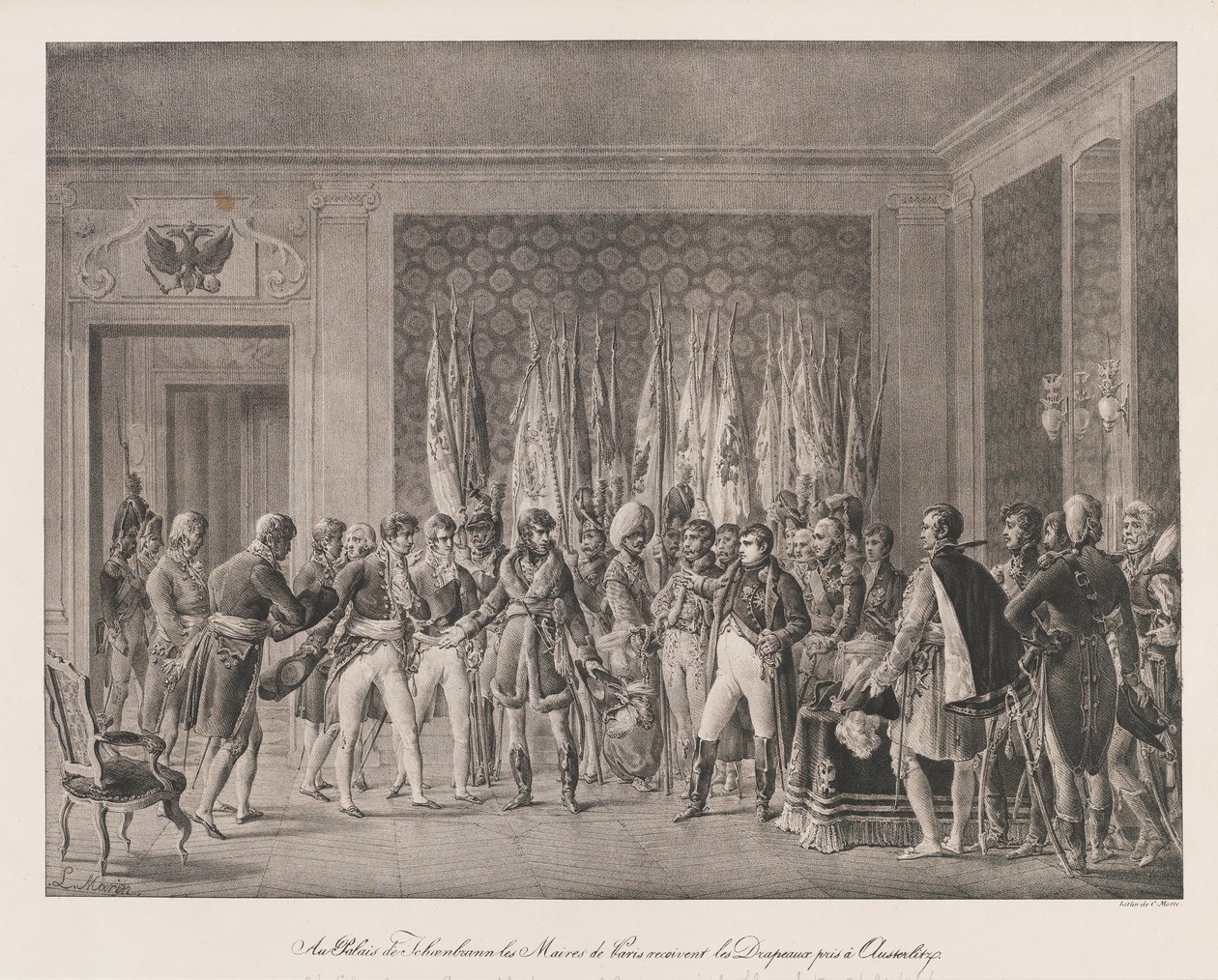 Maires of Paris Receiving Flag of Austerlitz by Charles Etienne Pierre Motte