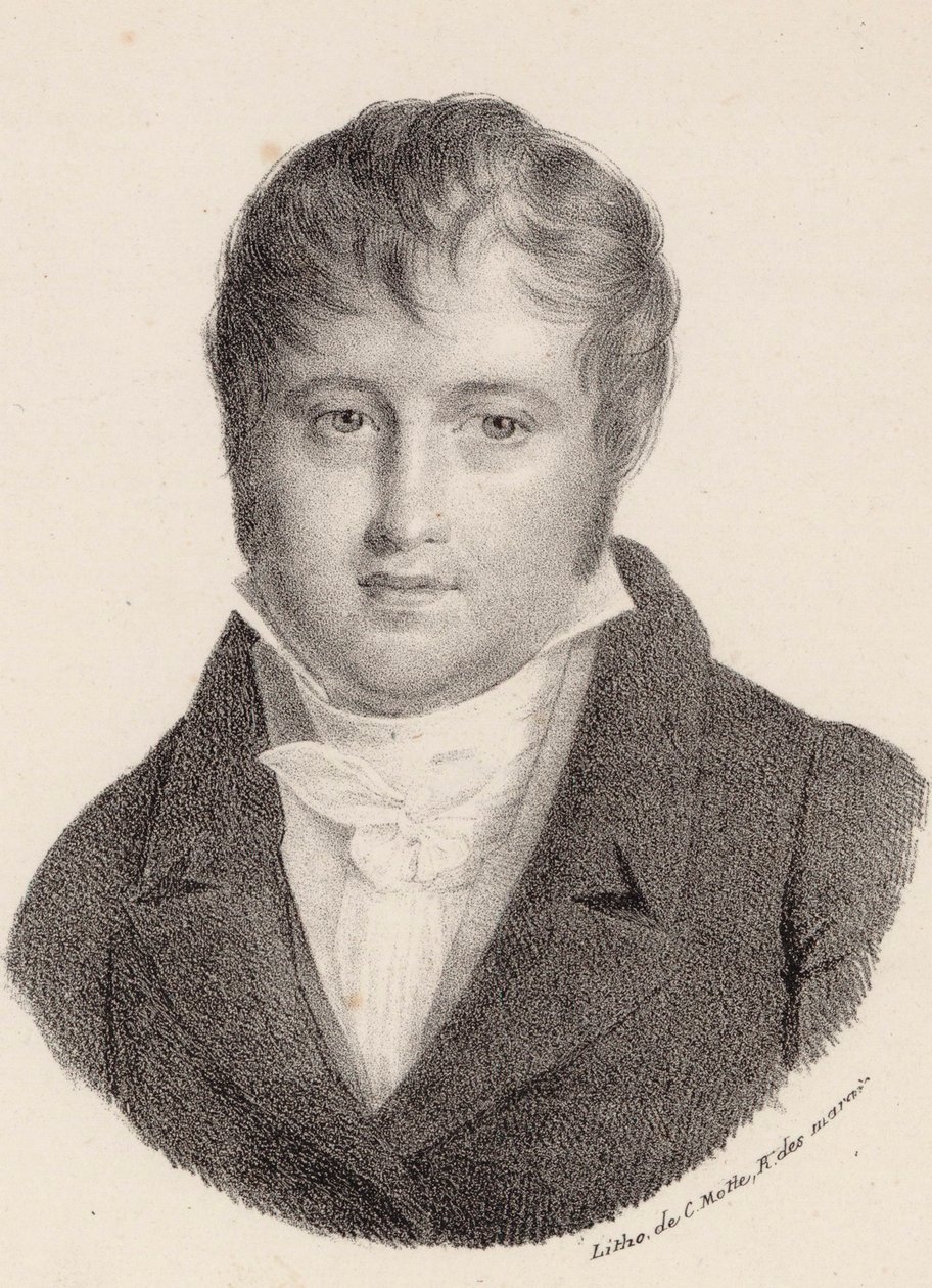 Portrait of the Composer Nicolò Isouard by Charles Etienne Pierre Motte