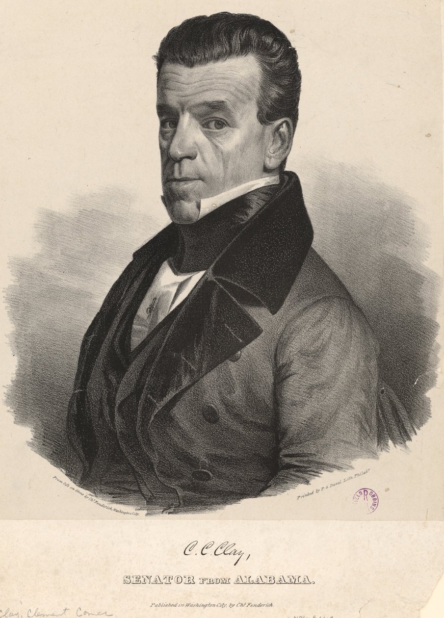 Clement Comer Clay by Charles Fenderich