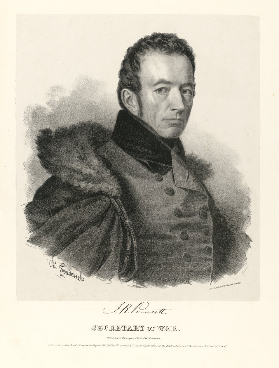 Joel Roberts Poinsett by Charles Fenderich