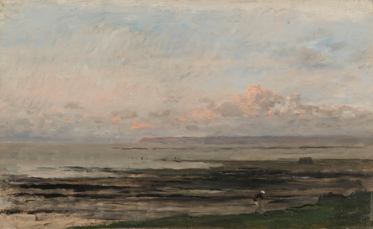 Beach at Ebb Tide by Charles Francois Daubigny