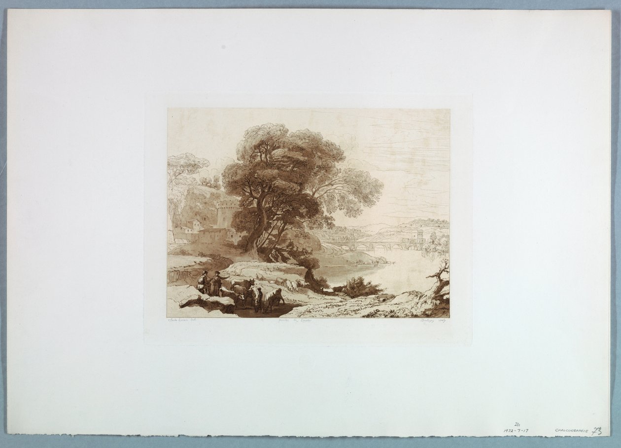 Landscape (After Claude Lorraine), 1849 by Charles Francois Daubigny