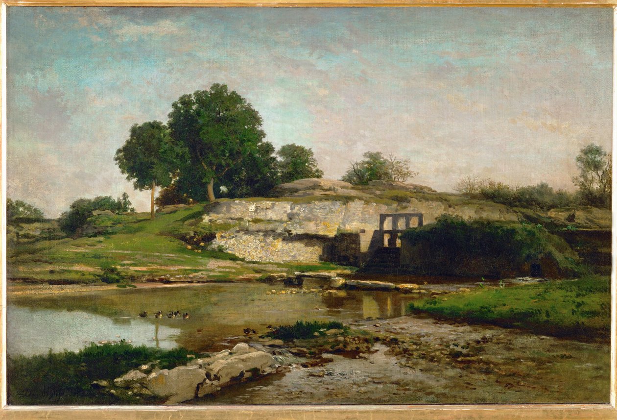 The Dam of Optevoz by Charles Francois Daubigny