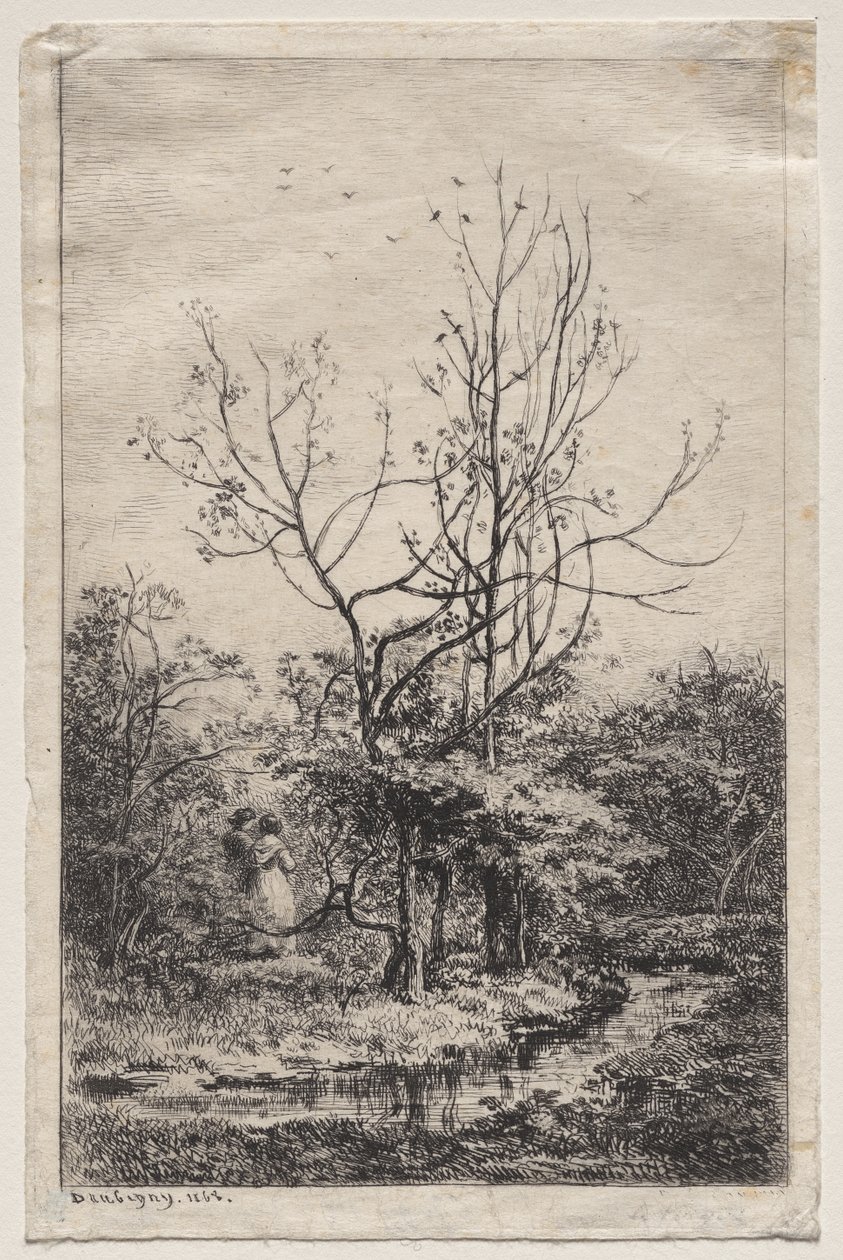 The Orchard by Charles Francois Daubigny