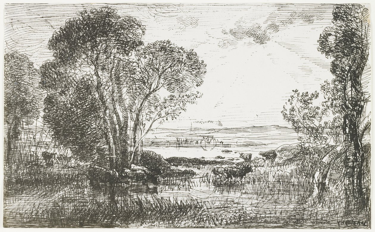 The Hydraulic Engine, 1862 by Charles Francois Daubigny