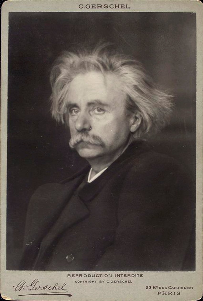 Edvard Grieg, Norwegian composer and pianist, late 19th or early 20th ...