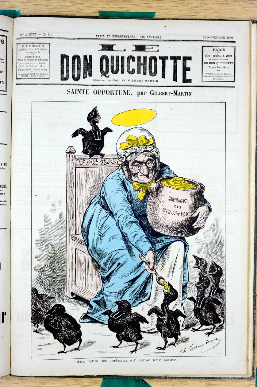 Cover of Le Don Quixote, number 440, Satirical in Colors by Charles Gilbert Martin