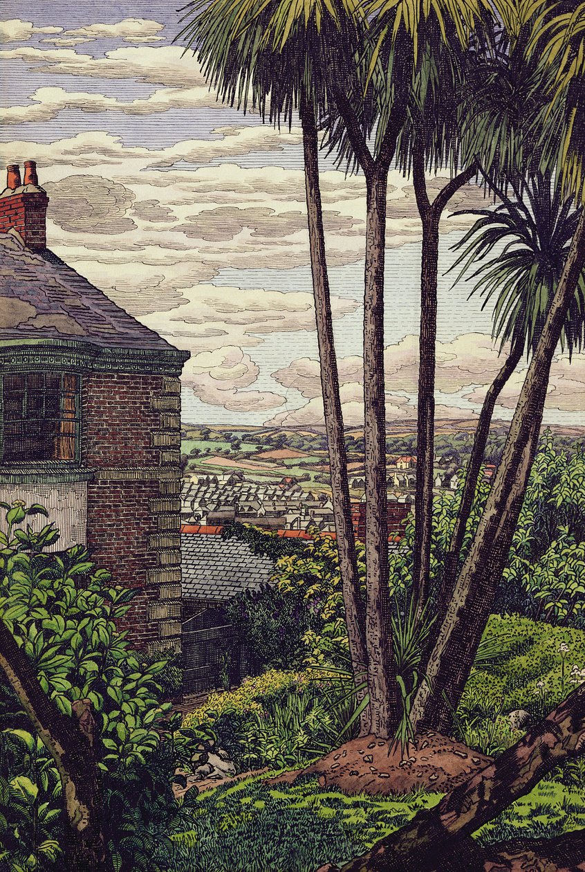 A Newlyn Garden by Charles Ginner: Premium art reproduction