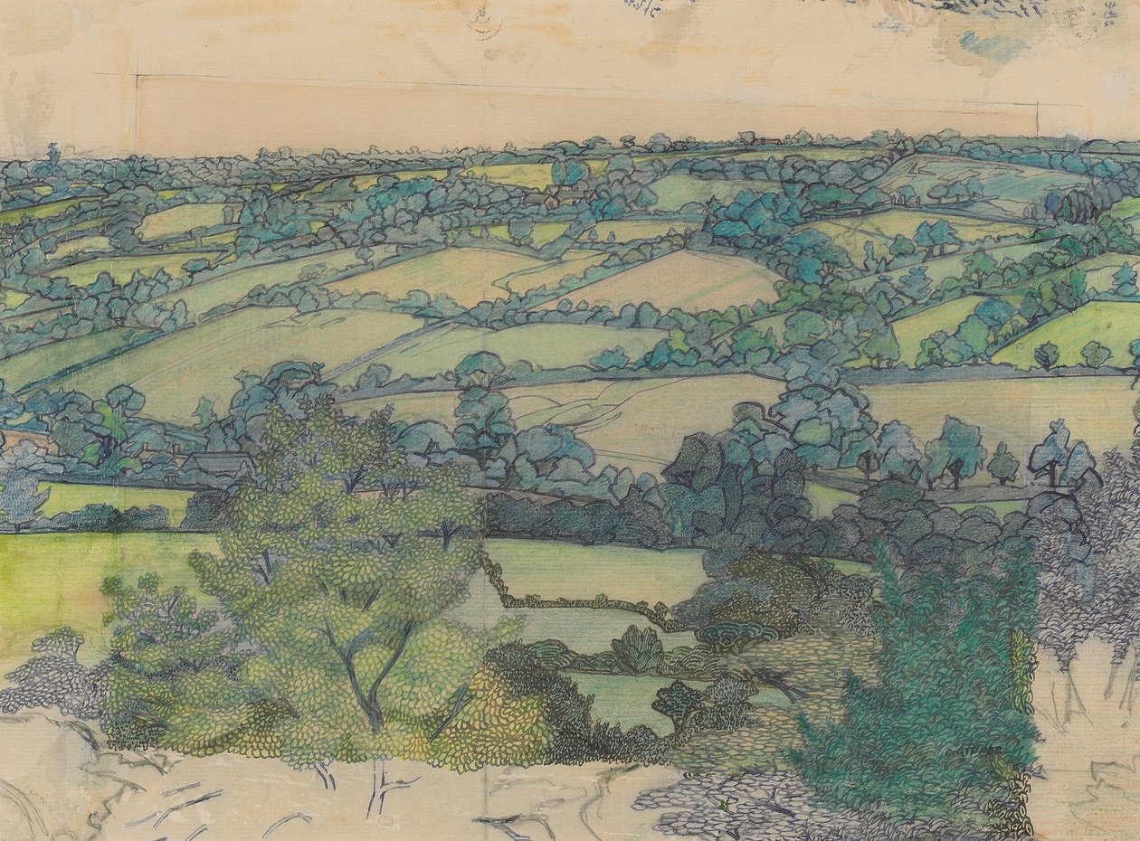 Applehayes, c.1912 by Charles Ginner