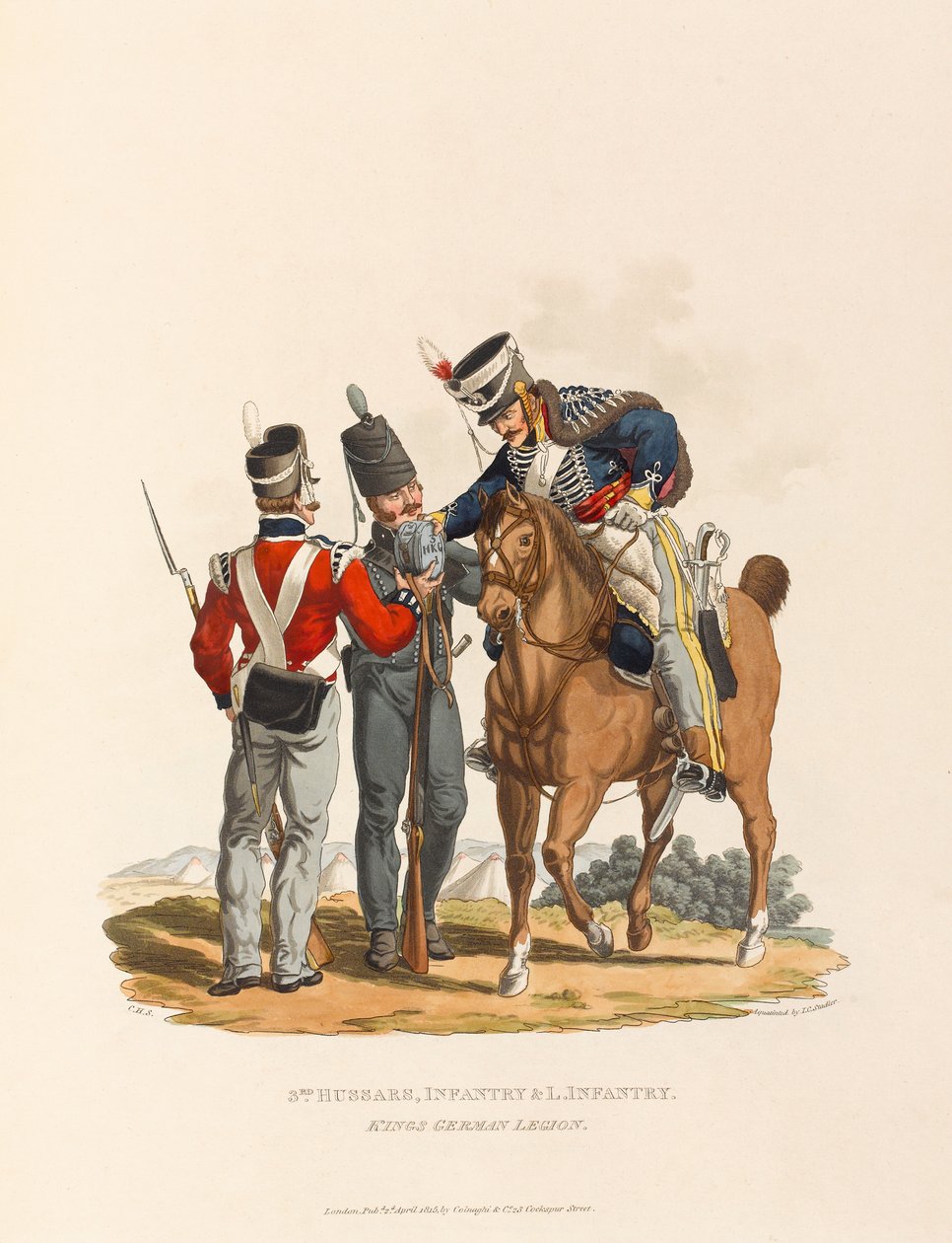 3rd Hussars, Infantry and Light Infantry. King