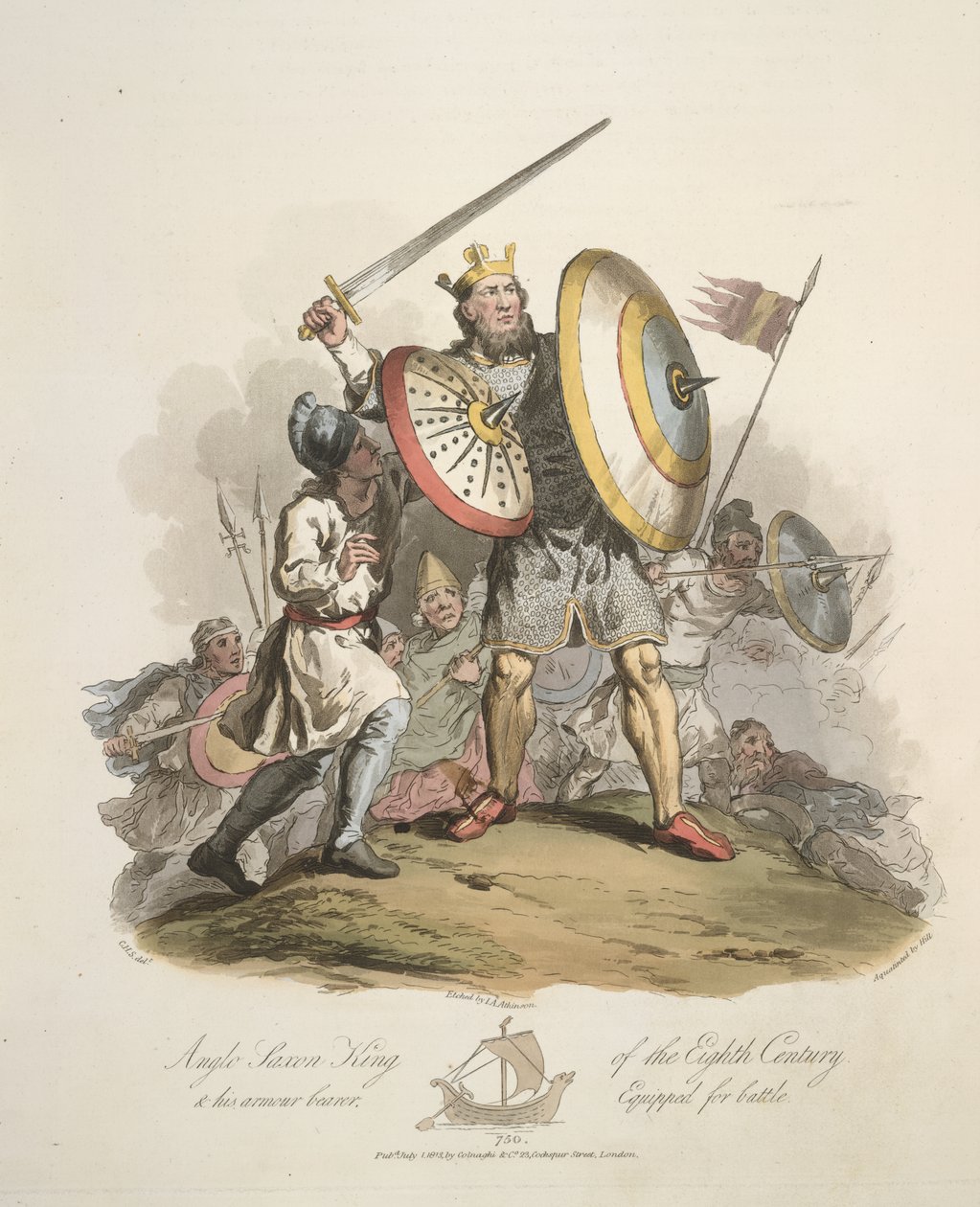 Anglo-Saxon King by Charles Hamilton (after) Smith
