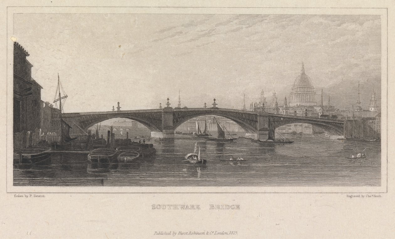 Southwark Bridge by Charles Heath