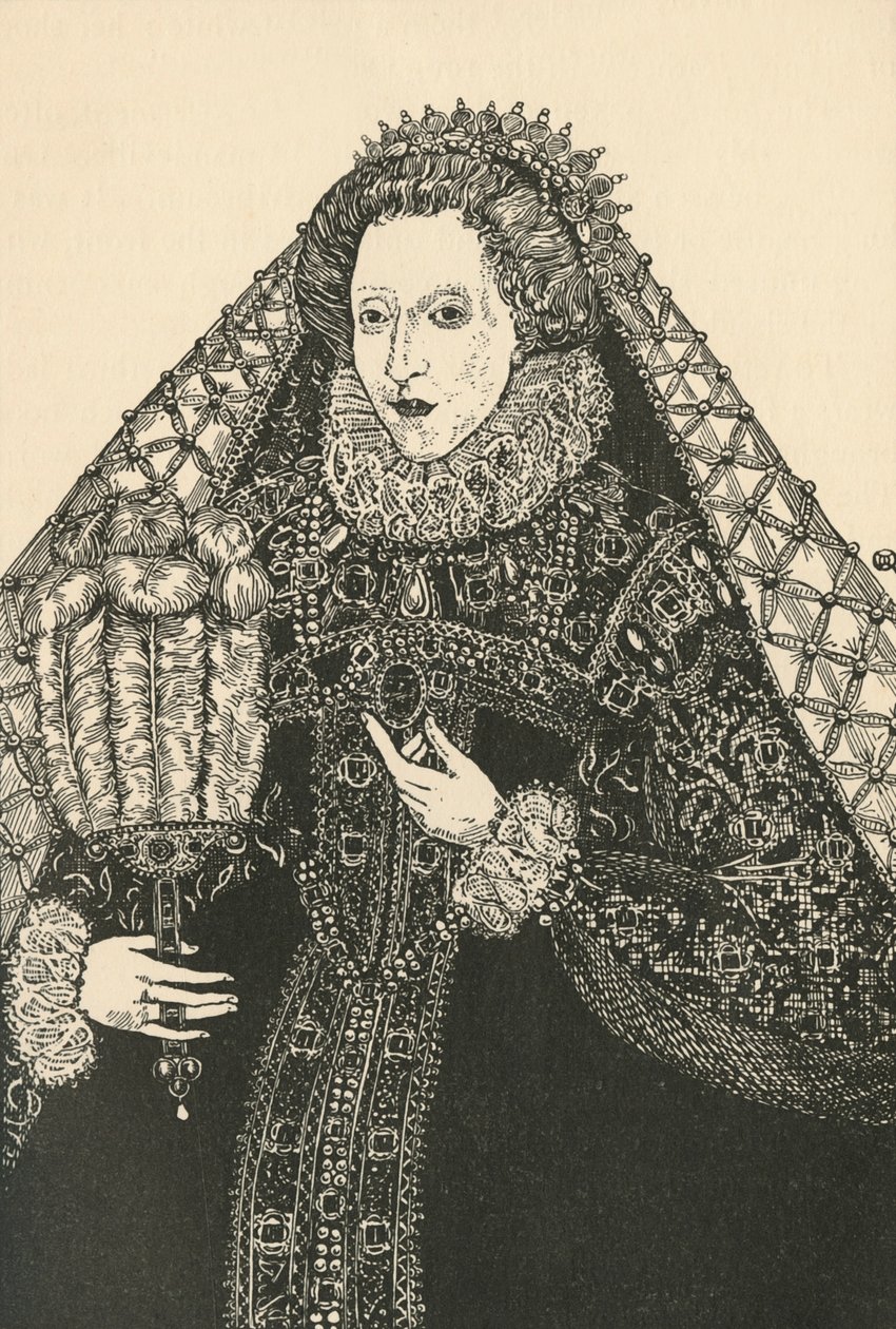 Portrait of Queen Elizabeth, 1931 by Charles Henry Bourne Quennell