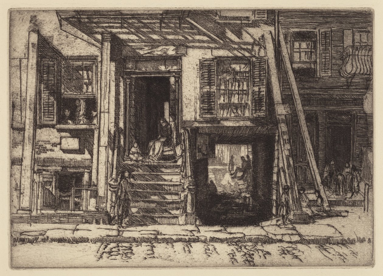 The Condemned Tenement, NY by Charles Henry White
