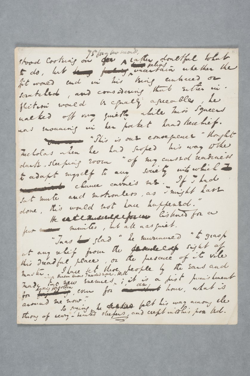 Original Manuscript of a Chapter of Nicholas Nickleby, 1838 by Charles John Huffam Dickens
