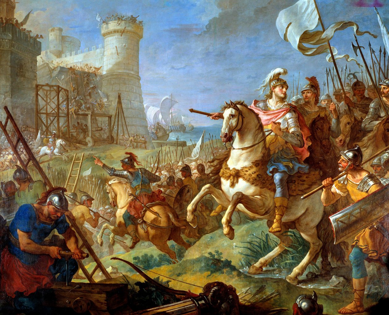 Siege of the City of Arles by Theodoric II, King of the Visigoths by Charles Joseph Natoire