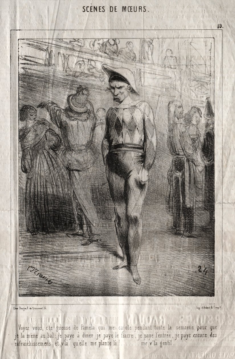 Scenes of Manners: Do you see, this Pamela who flatters me all week... by Charles Joseph Traviès de Villers
