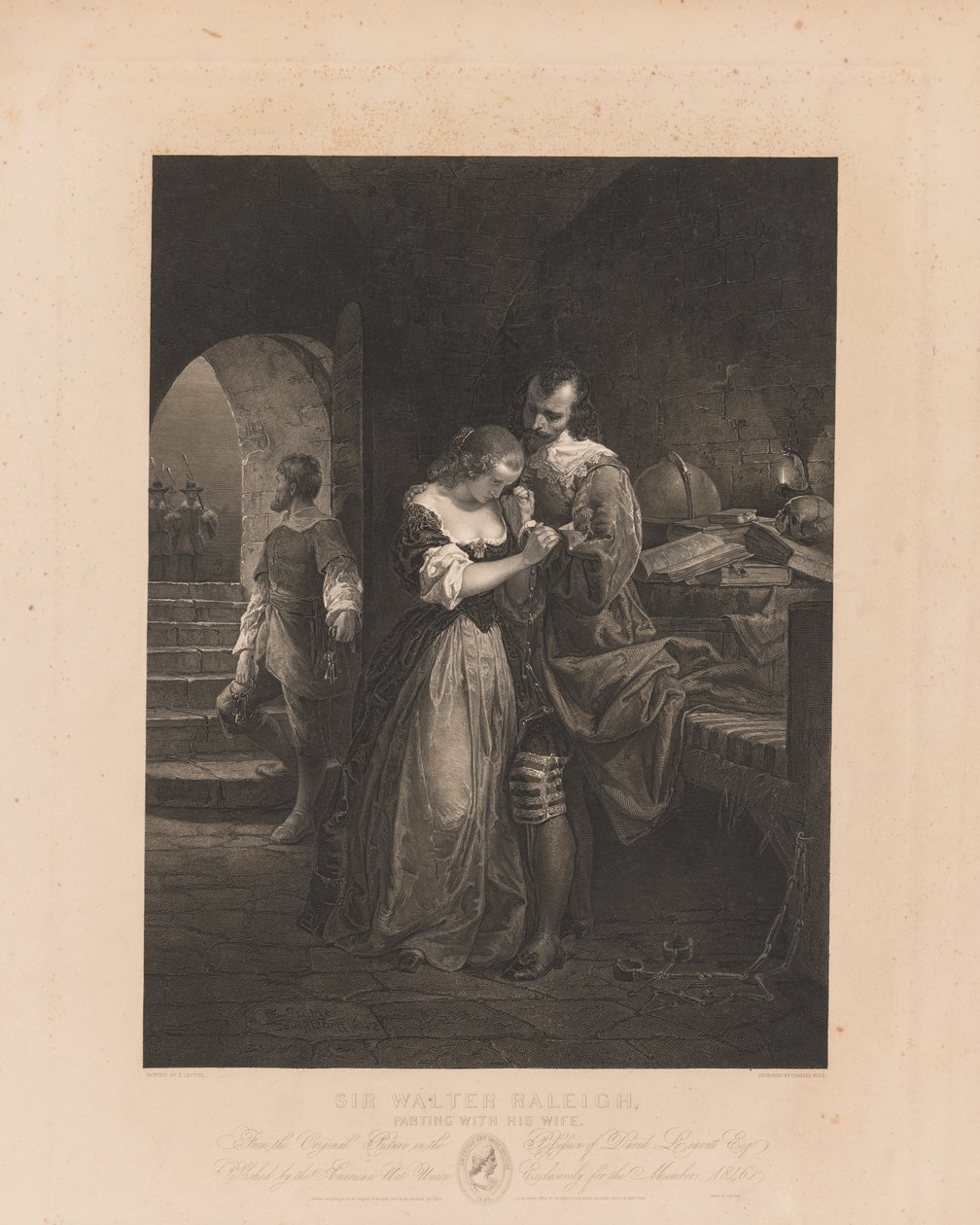 Sir Walter Raleigh Parting with his Wife by Charles Kennedy Burt