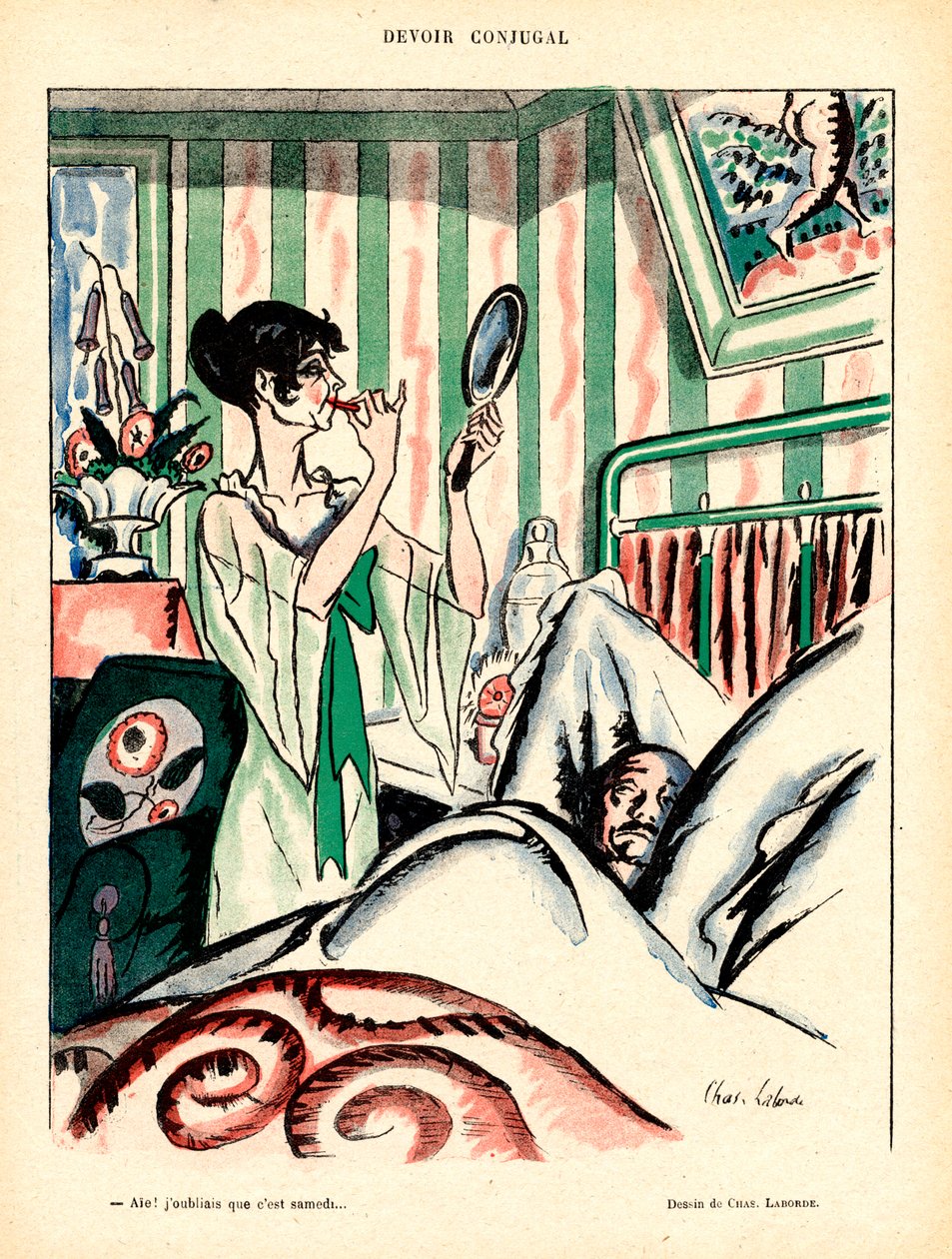 Red Laughter, Satirical in Colors by Charles Laborde