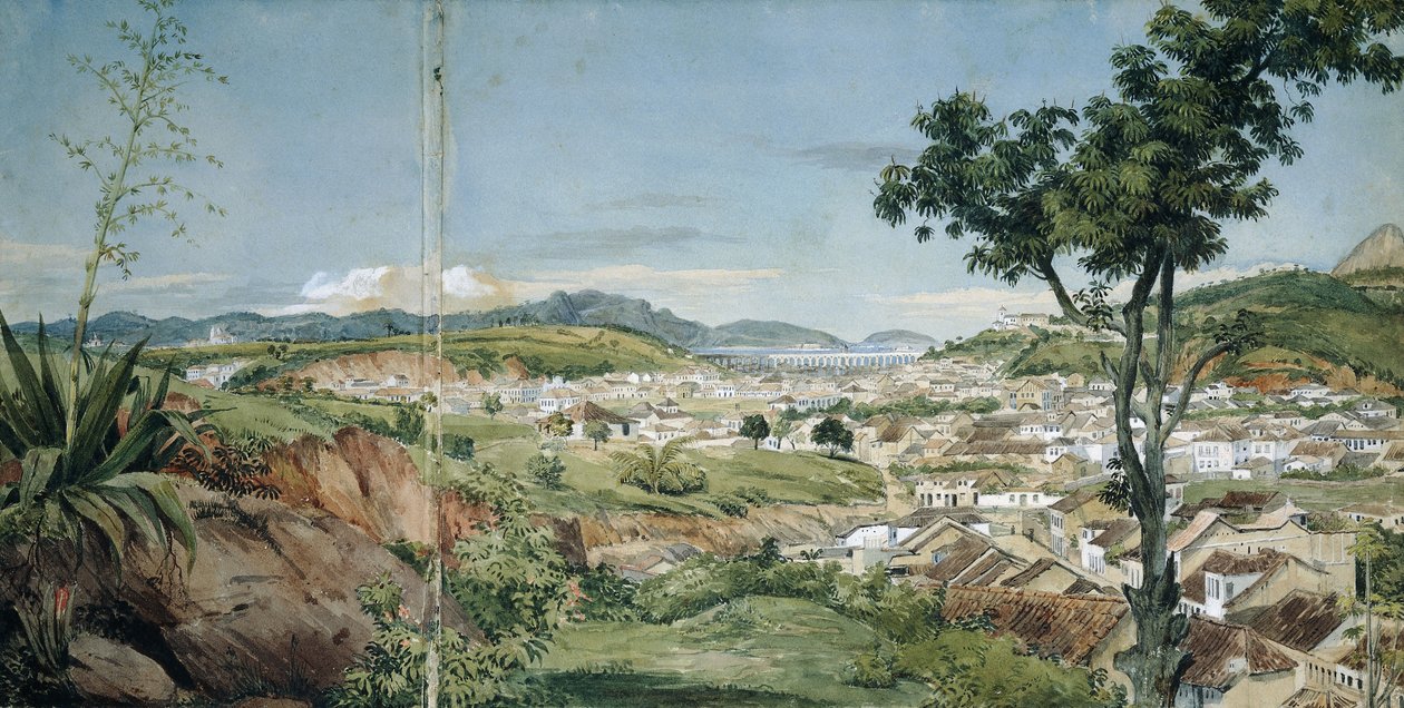 New Town of Rio de Janeiro from the Livramiento, c. 1825-6