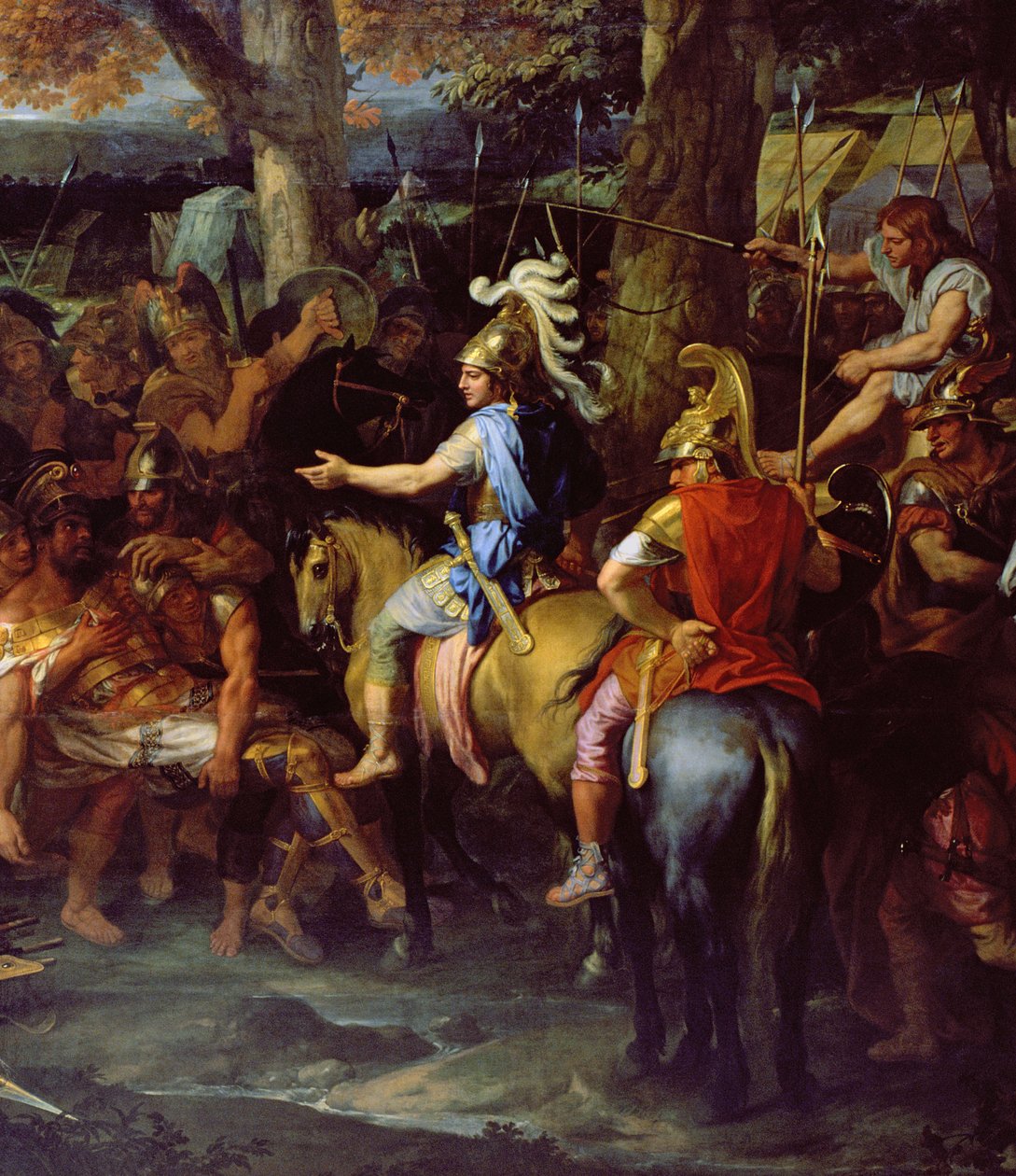 Alexander and Porus at the Battle of Hydaspes, c.1673 (detail) by Charles Le Brun