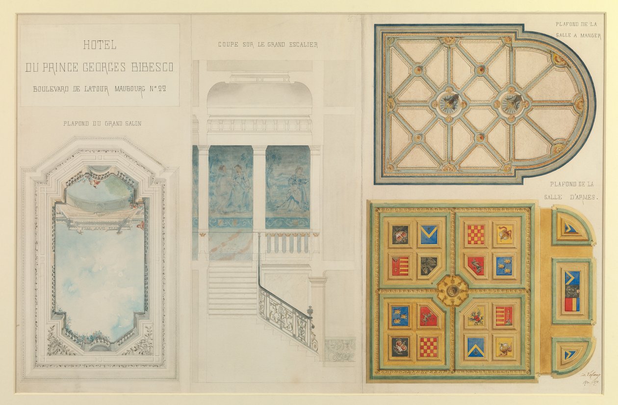 Project for Prince Georges Bibesco