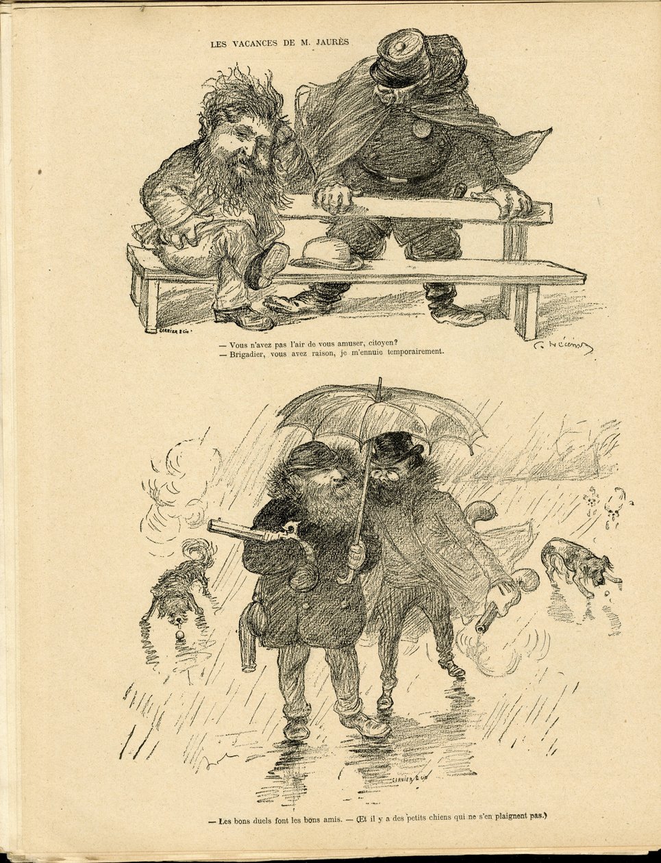 Illustration by Charles Leandre in Le Rire by Charles Leandre