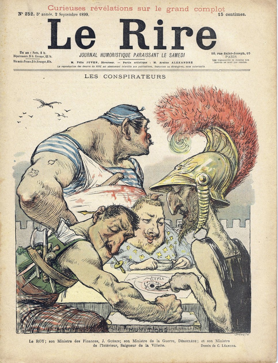 Illustration of Charles Leandre for the Cover of Le Rire by Charles Leandre