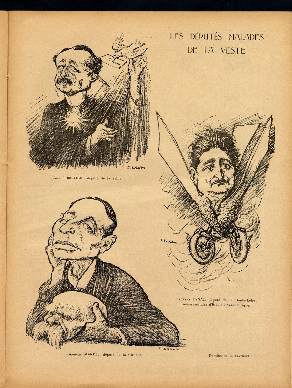 The Red Laughter, Satirical in Colors by Charles Leandre