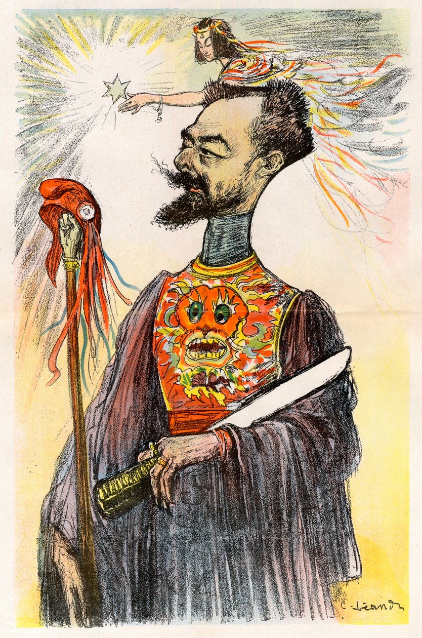 Paul Doumer - Cartoon by Charles Leandre in Le Rire, 1902