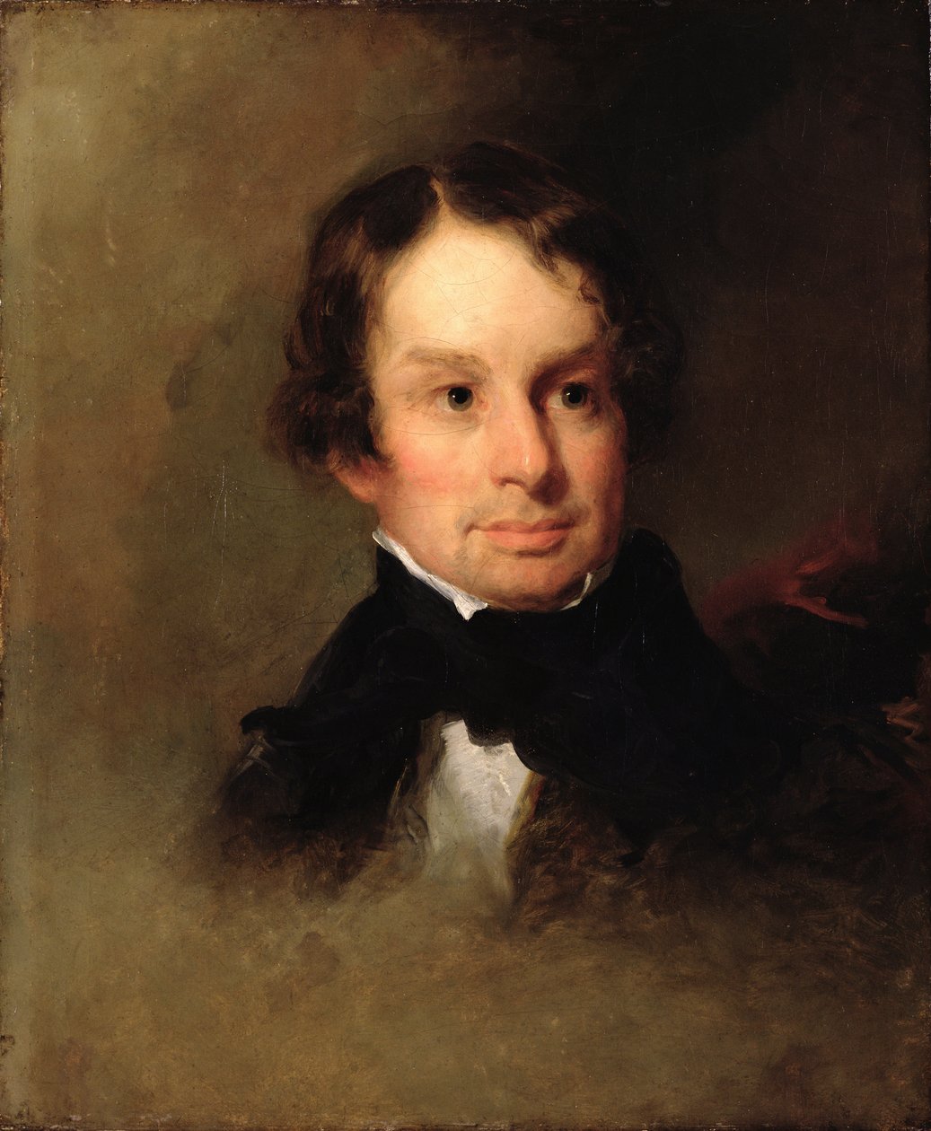 Portrait of Henry Wadsworth Longfellow (1807-82) by Charles Loring Elliot