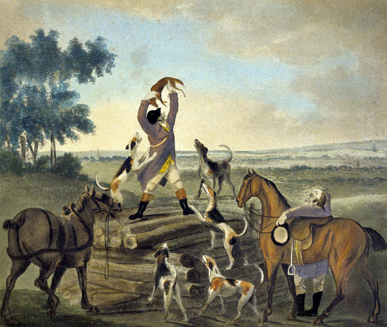 Who...op, Was Never So Carried, from The Pytchley Hunt (engraved by F. Dukes) by Charles Lorraine (after) Smith