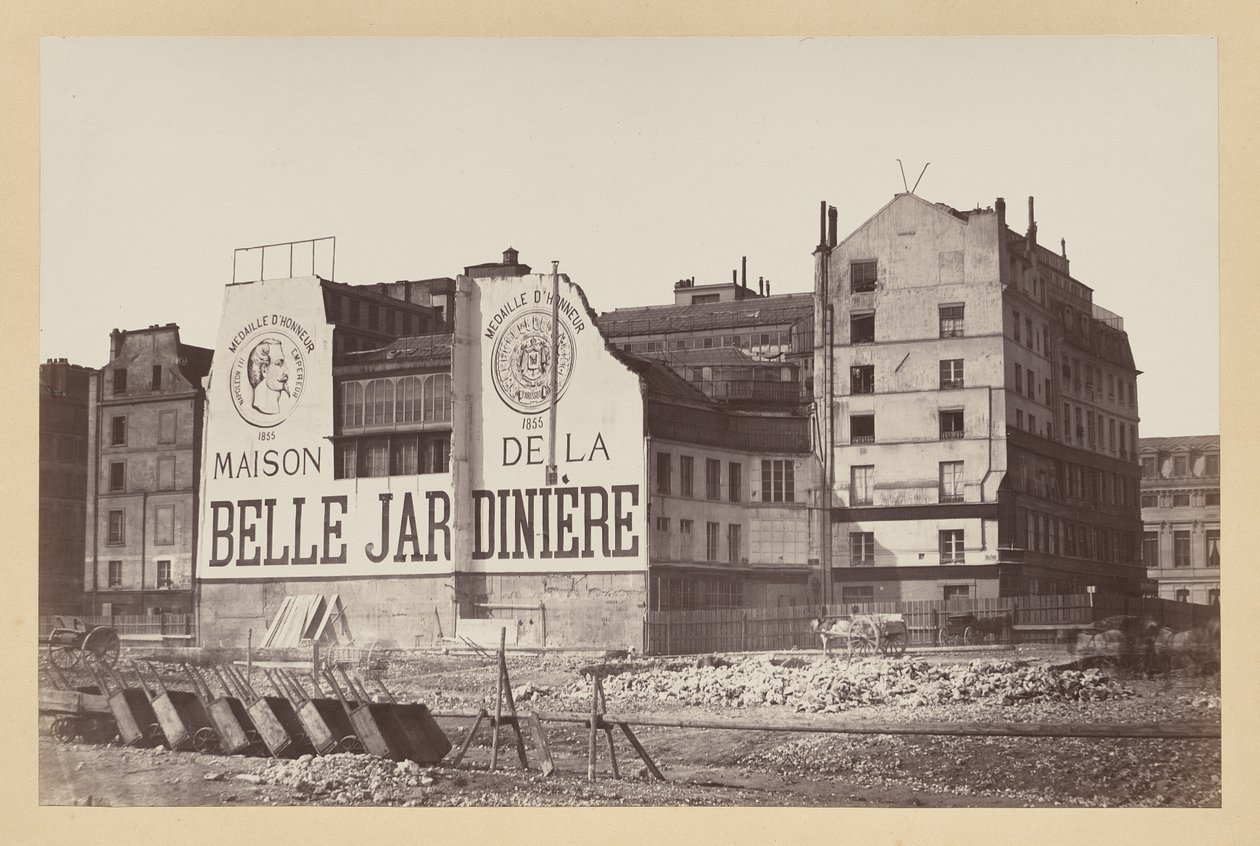 La Belle Jardinière: The Store on Rue de la Cité During Its Demolition, Paris by Charles Marville