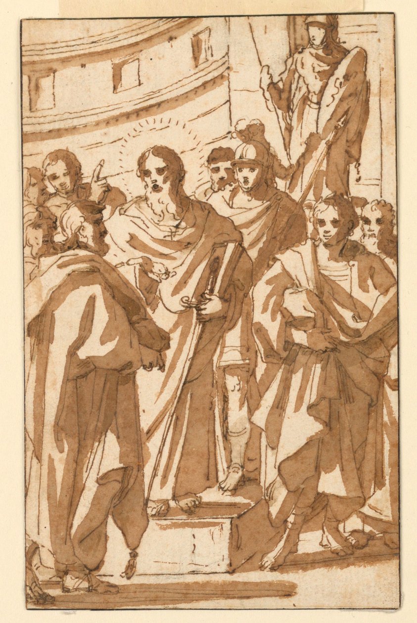 St. Paul Preaching upon the Areopagus in Athens by Charles Mellin
