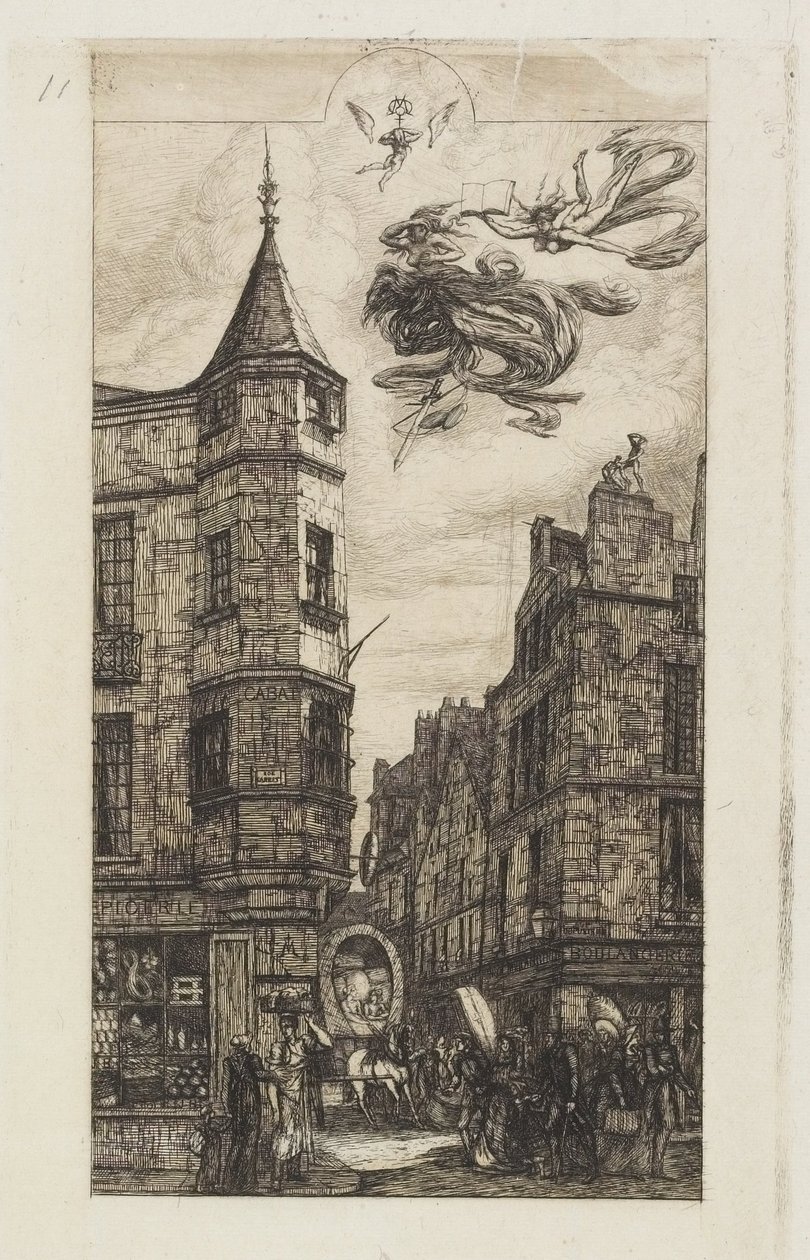 House with a Turret, No. 22 by Charles Meryon
