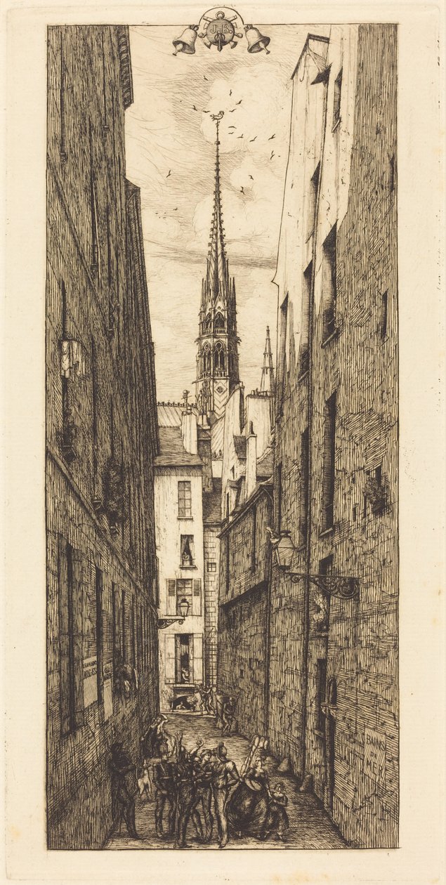 Chantrey Street, Paris by Charles Meryon