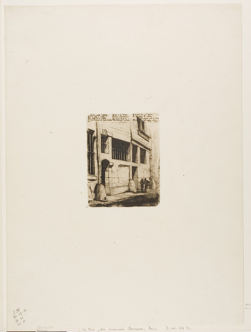 The Street of the Bad Boys by Charles Meryon