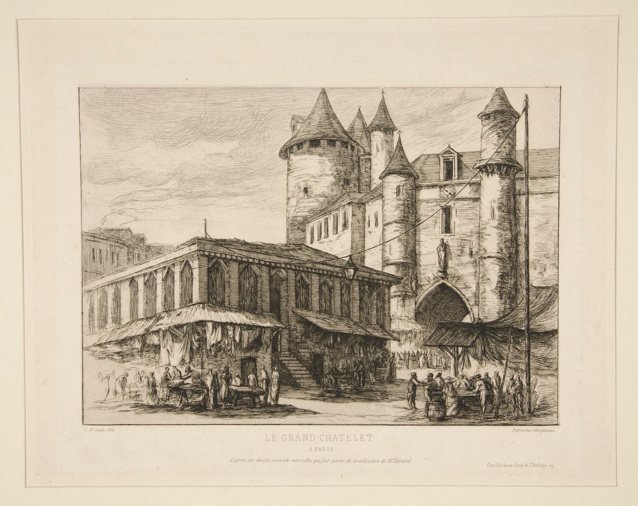 Le Grand Chatelet by Charles Meryon
