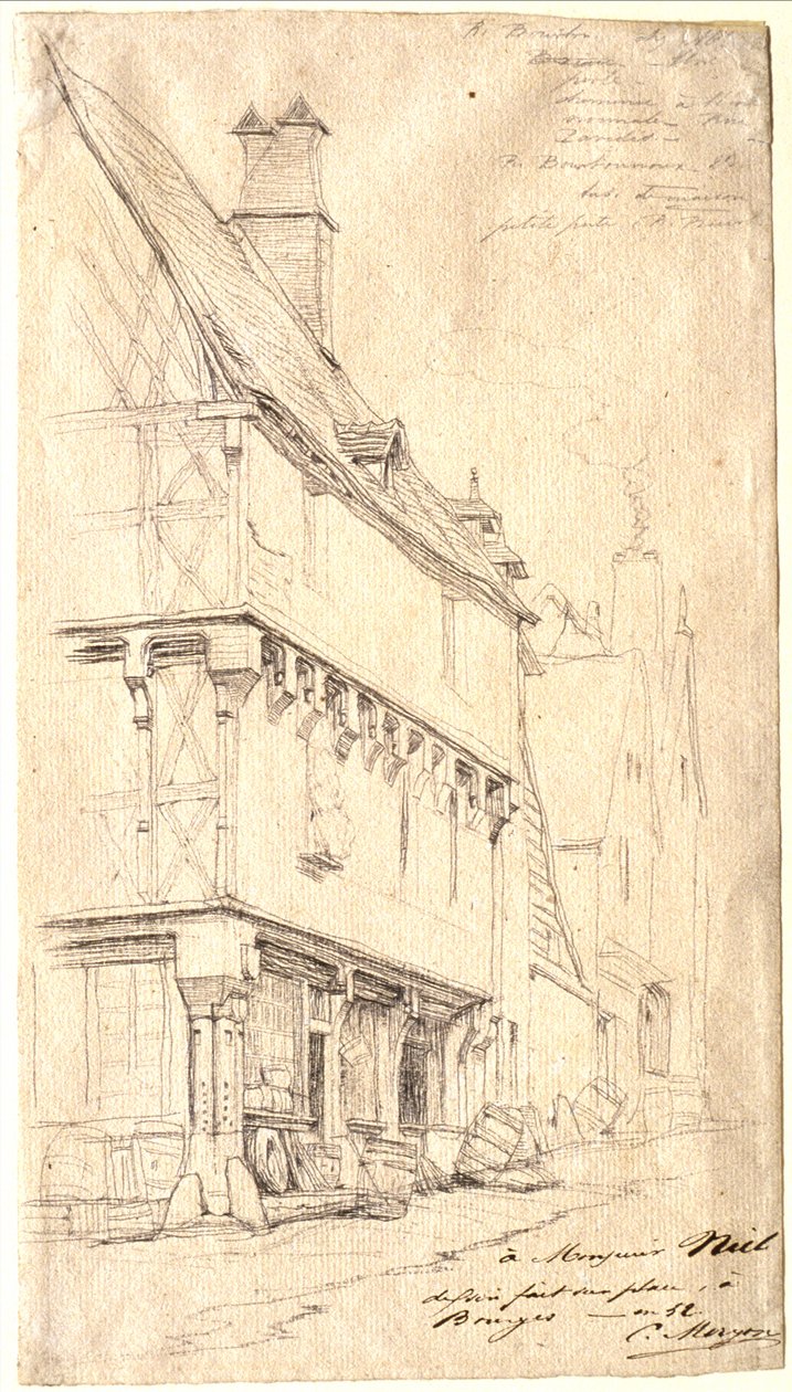 Old House in Bourges: "The Musician
