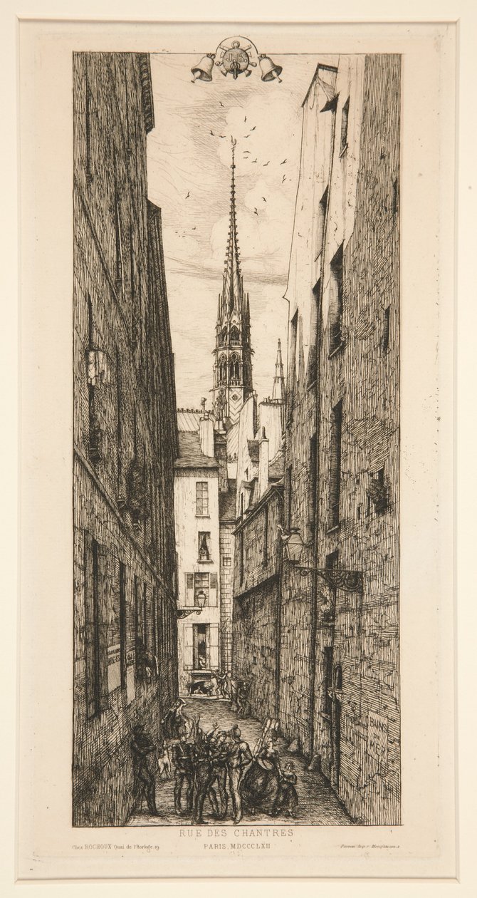 Street of the Singers by Charles Meryon