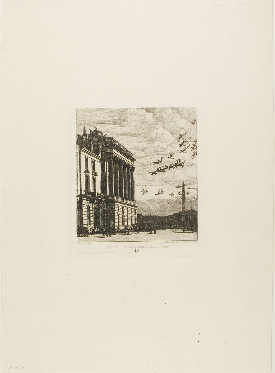 The Admiralty, Paris by Charles Meryon