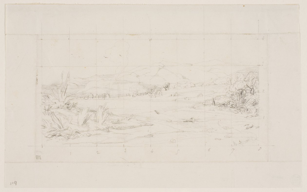 The Little French Colony at Akaroa, 1845 by Charles Meryon