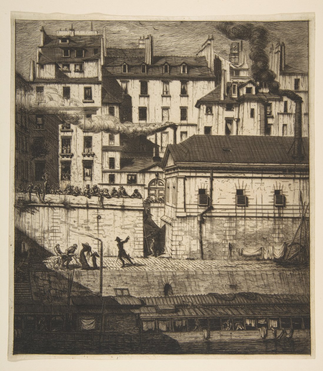 The Mortuary, Paris by Charles Meryon