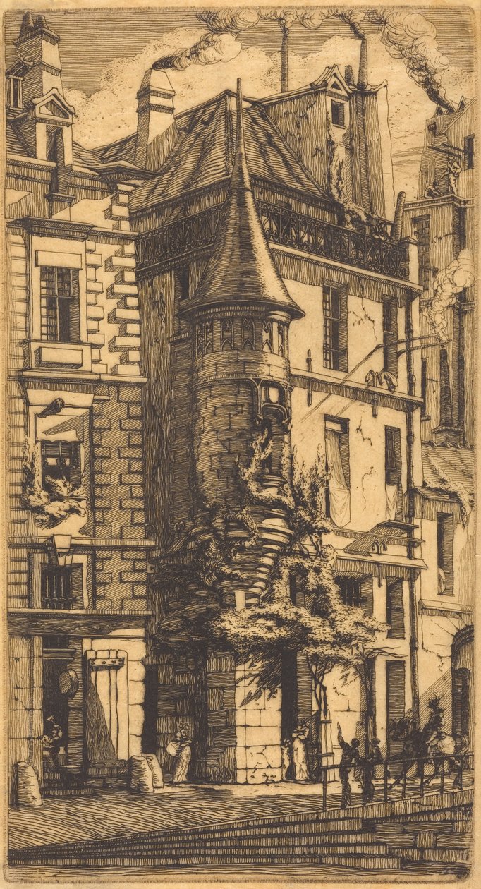 Turret in the Rue de la Tixéranderie, Paris (House with a Turret, Weavers
