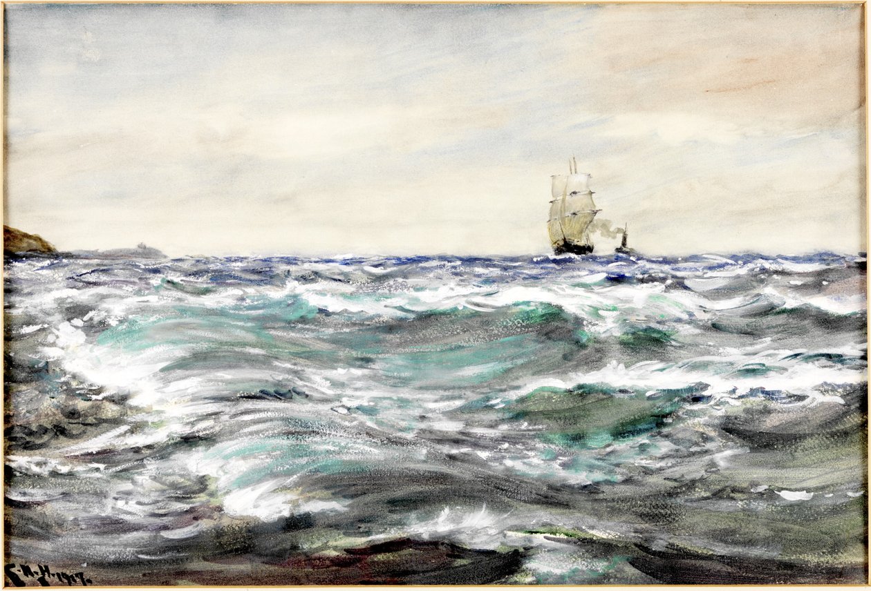 Rough Water on the Bar by Charles Napier Hemy