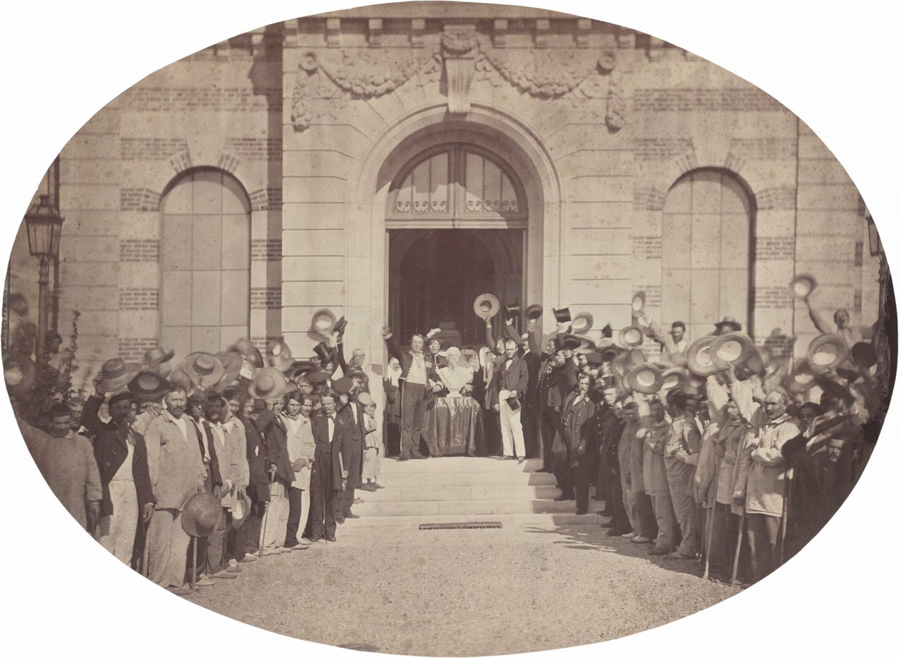 Imperial Asylum of Vincennes: August 15, Salute to the Emperor by Charles Nègre