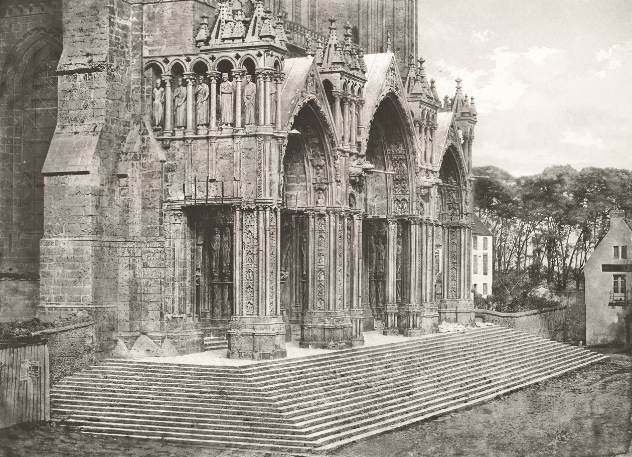 Chartres Cathedral - South Porch 12th Century by Charles Nègre